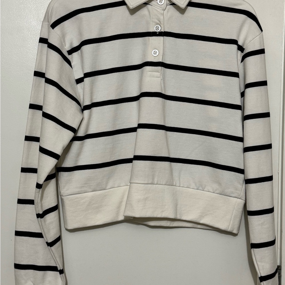 Minimum Organic Cotton Shirt with Black Stripes